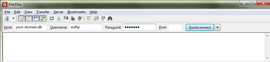 Filezilla Login